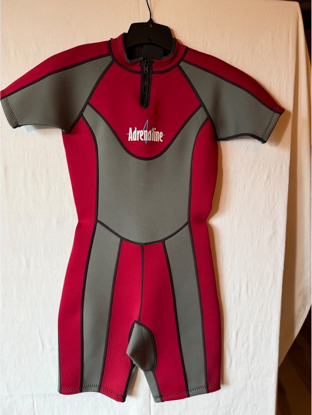 Adrenaline Women’s Short Sleeve Wetsuit Red and Gray Size Medium